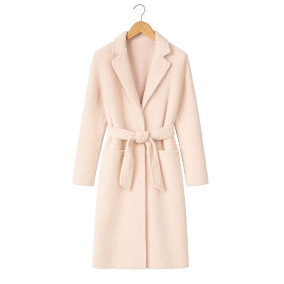 Isaac Mizrahi Live! Cozy Wrap Long Coat with Notched Collar New Small - Picture 3 of 5